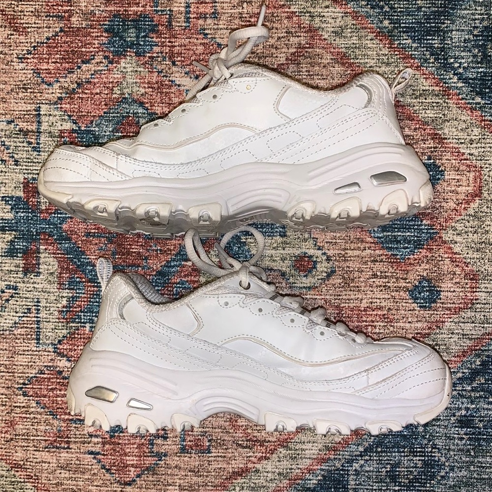 Sketchers DLites White Sneakers
